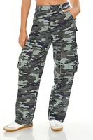 Pantalon cargo avec motif camouflage