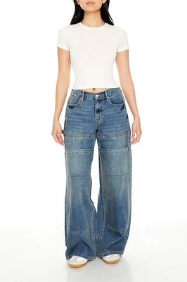 Wide Leg Utility Cargo Jean