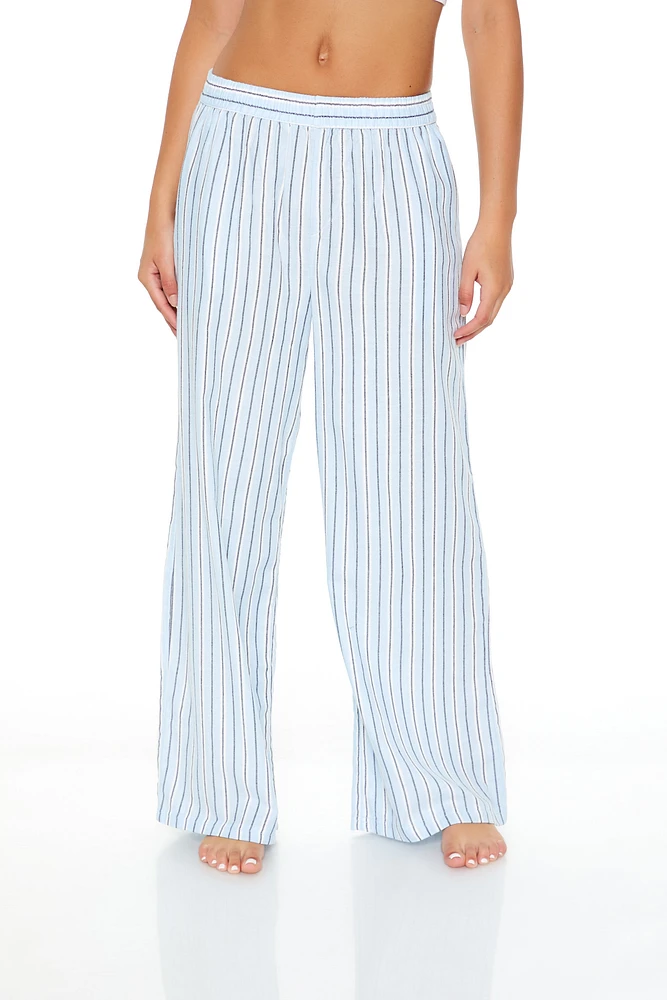 Pinstriped Flannel Pajama Pants