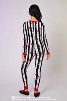 Combi-short pyjama à manches longues avec imprimé Beetlejuice