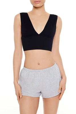 Seamless V-Neck Longline Bralette