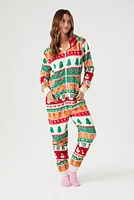 Fair Isle Christmas Pajama Jumpsuit