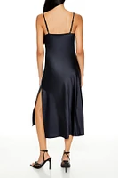 Cowl Neck Midi Slip Dress