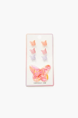 Butterfly Hair Clip & Tie Set