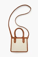 Colourblock Canvas Crossbody Bag