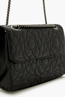 Floral-Quilted Crossbody Bag