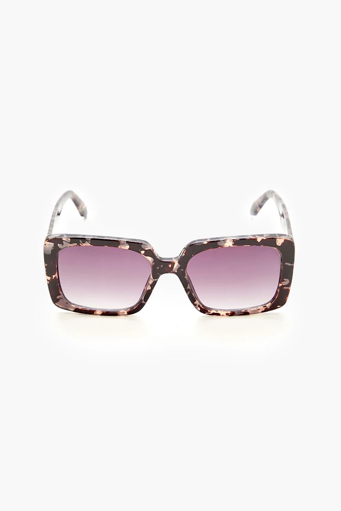 Lunettes de soleil Ã©caille de tortue carrÃ©es