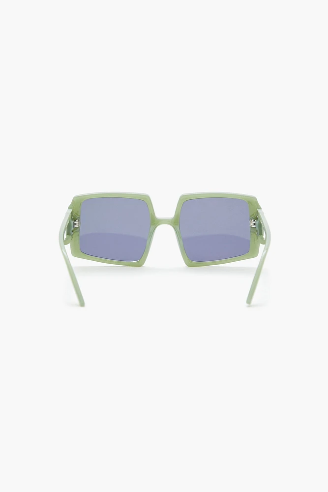 Cut Out Square Frame Sunglasses