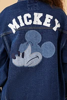 Blouson de camionneur en denim à imprimé Disney Mickey Mouse