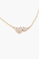 Collier avec breloque Coeur en pierres du Rhin