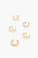 Cutout Cocktail Ring Set (5 Pcs)