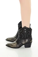 Studded Cowboy Ankle Booties