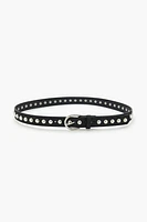 Studded Faux Leather Belt