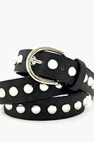 Studded Faux Leather Belt