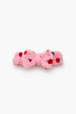 Bandeau en peluche Fraise et boucle