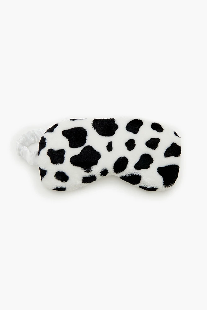 Masque de sommeil en peluche Vache