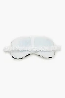 Plush Cow Print Sleep Mask