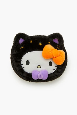 Trousse de maquillage en peluche à imprimé Chat Hello Kitty