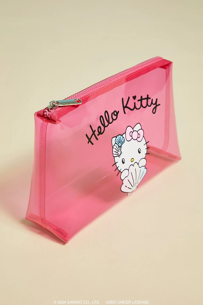 Trousse de maquillage en gel à imprimé Hello Kitty