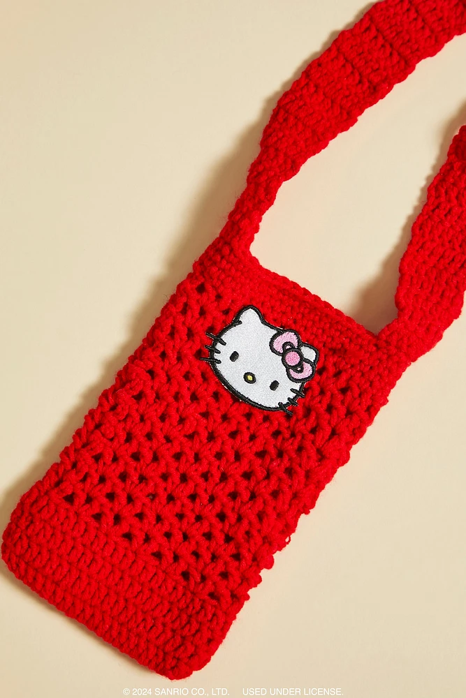 Sac à téléphone mobile à imprimé Hello Kitty