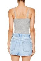 Camisole en tricot torsadé à encolure V