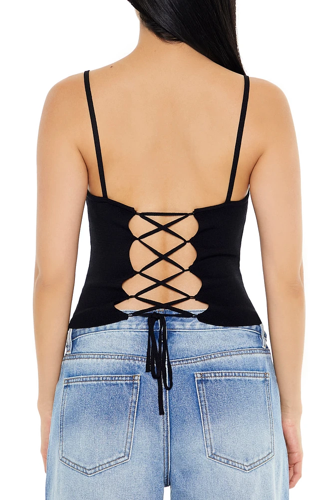 Camisole lacÃ©e au dos