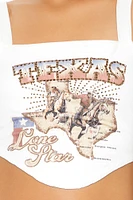 Corset à imprimé Texas avec pierres du Rhin