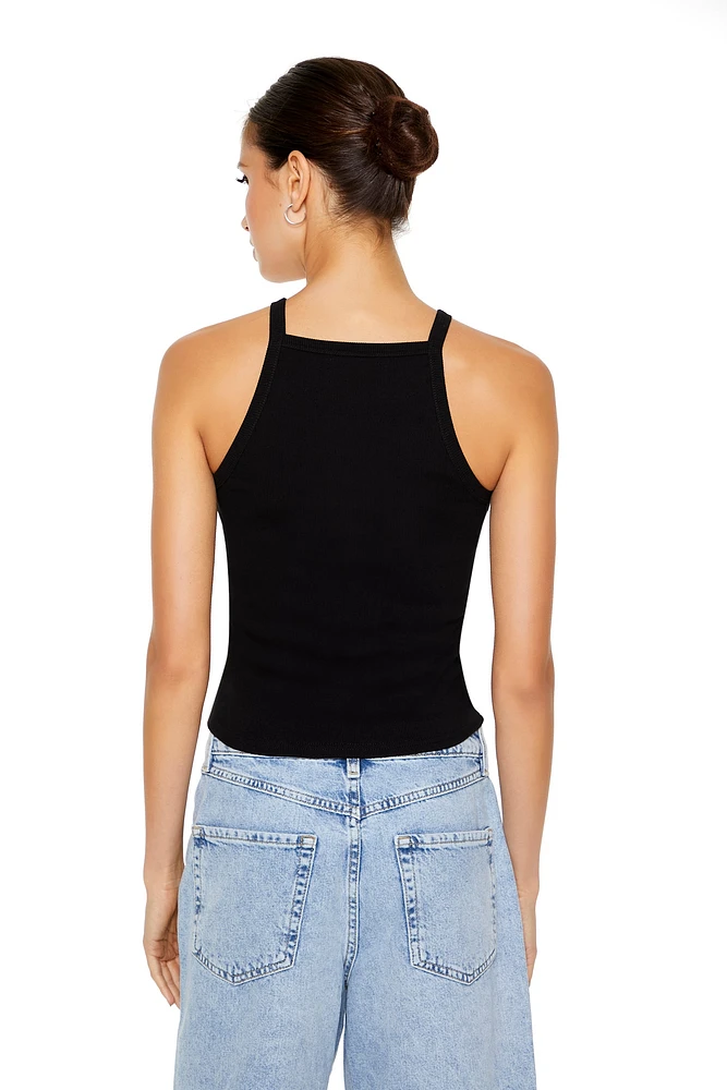 Camisole courte avec motif brodÃ© Taurus