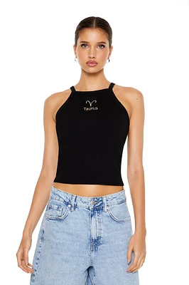 Taurus Embroidered Cropped Cami