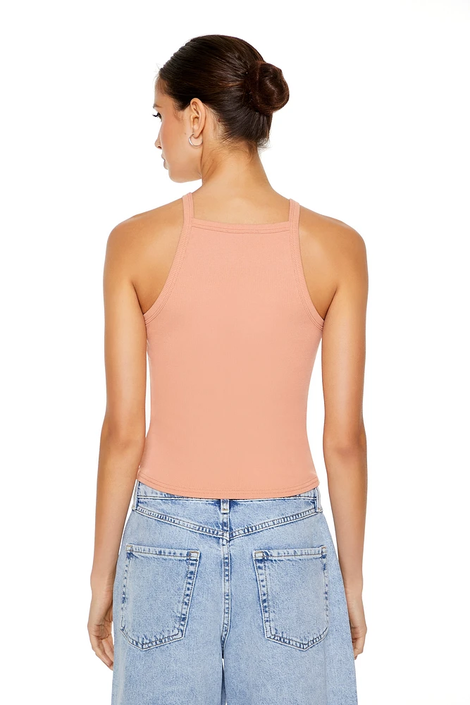 Camisole courte avec motif brodÃ© Naturalist