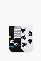 Chaussettes aux chevilles à imprimé Chococat (paquet de 3)