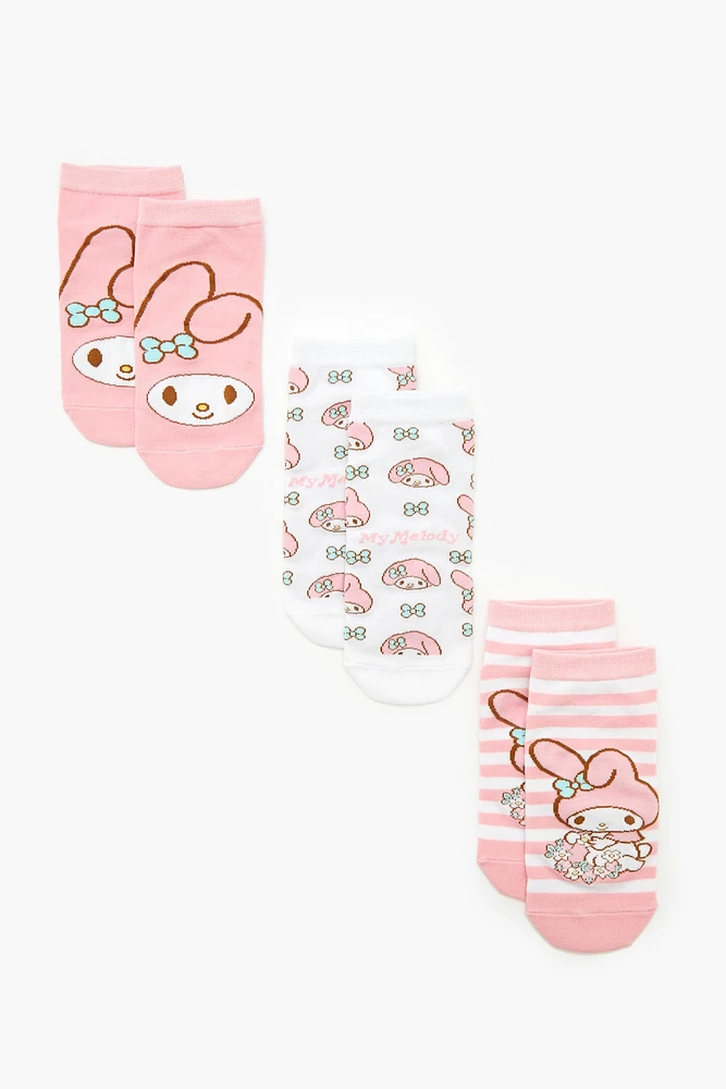 My Melody Ankle Socks (3 Pack)