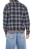 Plaid Flannel Button-Up Top