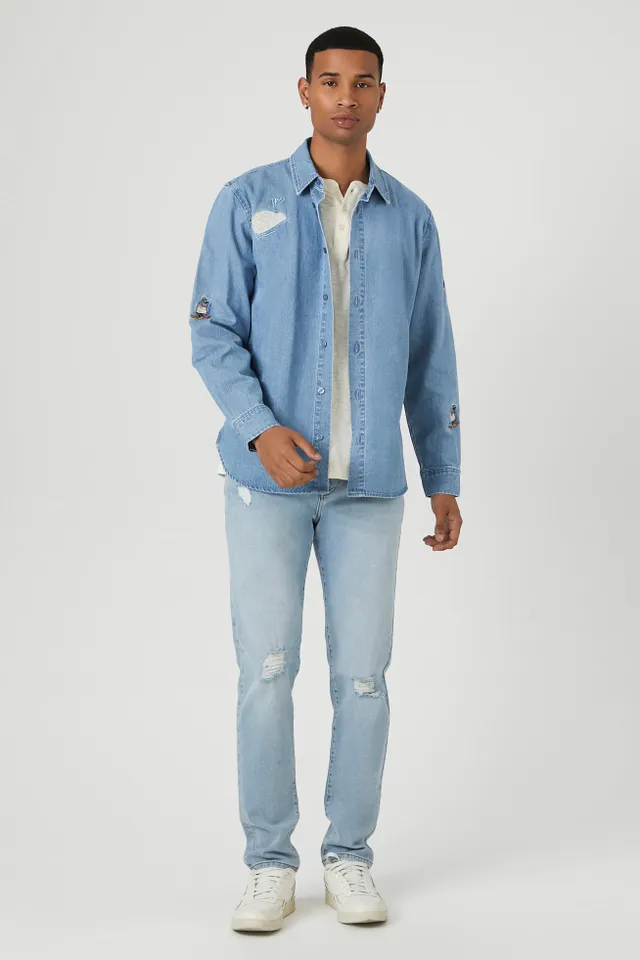 Fleece Lined Denim Jacket – Urban Planet