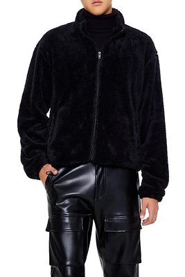 Faux Shearling Zip-Up Shacket