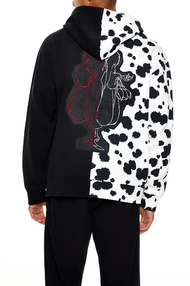 Haut Ã  capuchon avec empiÃ¨cement Disney Villains Cruella de Vil en chenille