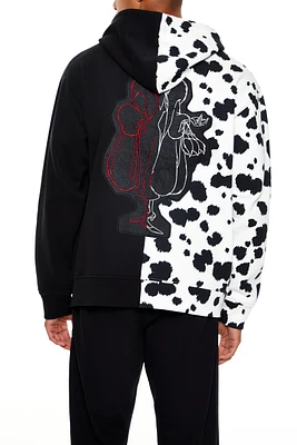 Haut à capuchon avec empiècement Disney Villains Cruella de Vil en chenille