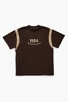 T-shirt ras du cou avec motif brodÃ© 1984