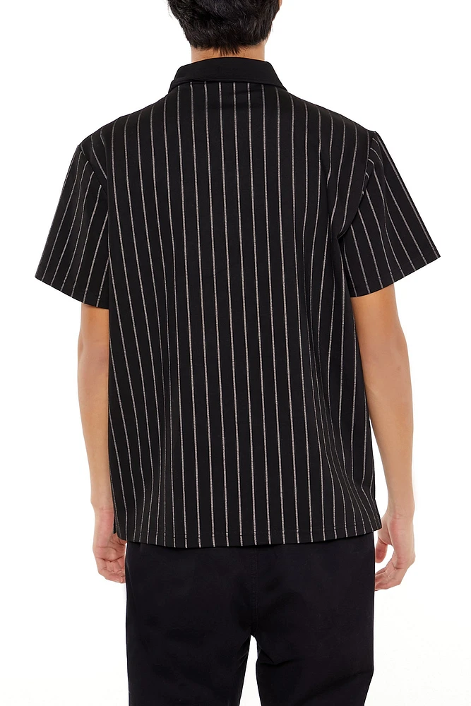 Pinstriped Polo Top