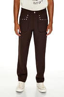 Studded Slim Fit Mid Rise Pant