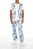 Jogger mi-taille avec motif abstrait