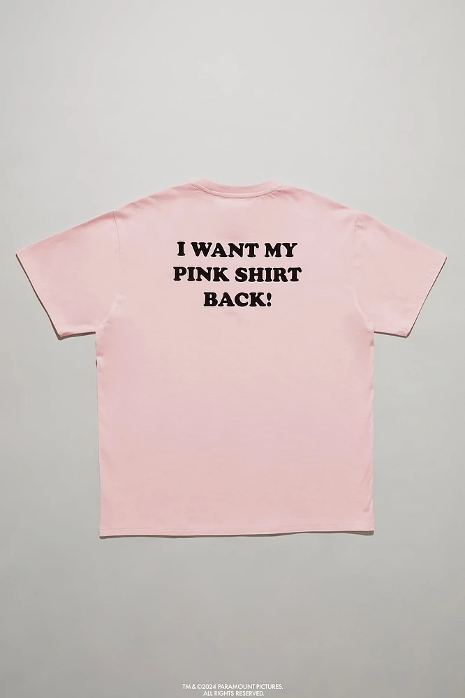 T-shirt rose à imprimé Mean Girls