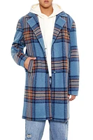 Plaid Notched Wool Coat