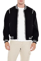 Blouson aviateur de style universitaire