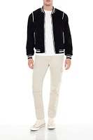 Blouson aviateur de style universitaire