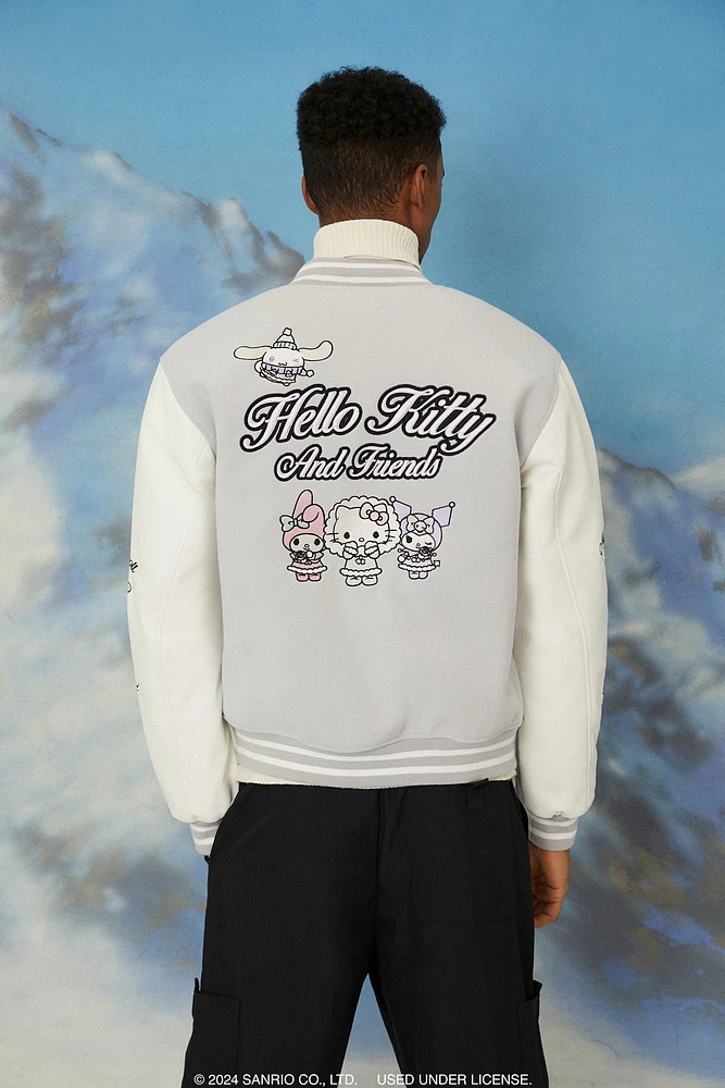 Hello Kitty & Friends Embroidered Varsity Jacket