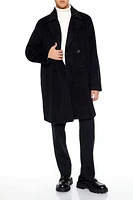 Manteau brossé à double boutonnage