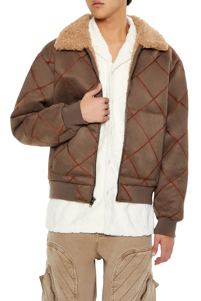 Quilted Faux-Shearling Lined Jacket