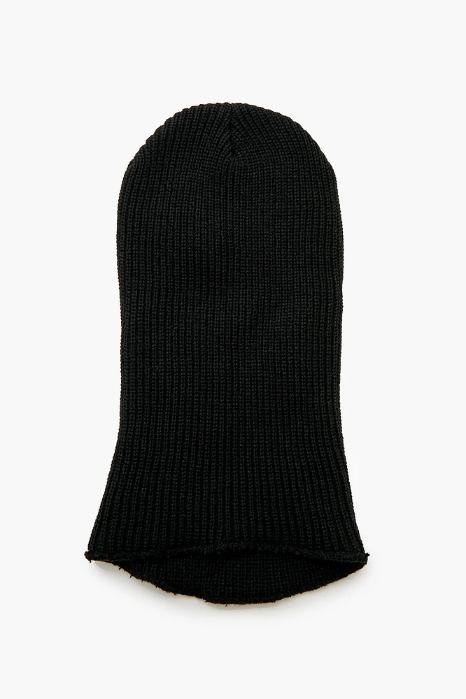 Ribbed Knit Balaclava