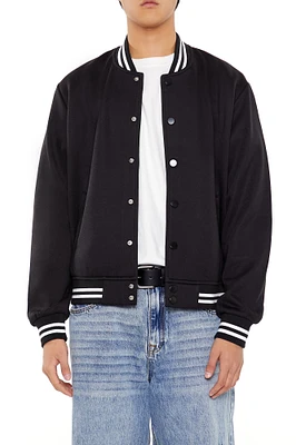 Varsity Striped Bomber Jacket